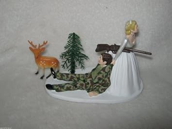 Camo Redneck Wedding Party Reception Deer Hunter Hunting Cake