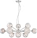 Possini Euro Design Wired Chrome Hanging Chandelier Lighting 32