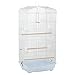 Yaheetech 36-inch Medium Size Quaker Parrot Bird Cage Cockatiel Indian Ring Neck Sun Parakeet Green Cheek Conures Lovebird Budgie Canary Finch Parrotlet Bird Cage, Whitethumb 2