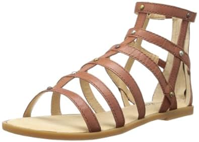 Amazon.com | Lucky Women's Beverlee Gladiator Sandal, Brick, 11 M US | Flats