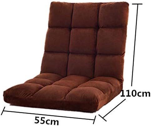 YXNZ Sofa Cushion Plush Single Casual Folding Washable Chair Cushion Dormitory Bedroom Window Lounger (Color : Brown, Size : 50110cm)