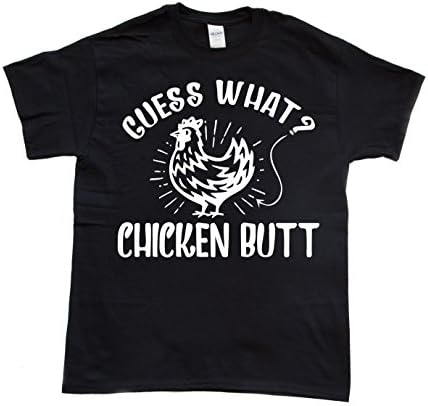 Raw Garments Guess What? Chicken Butt T-Shirt Black Medium