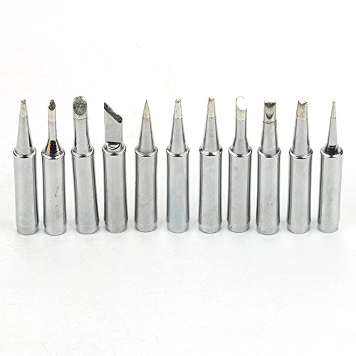 Breynet 11pcs Solder Soldering Iron Tip X-Tronic Models for Hakko Soldering Station Tool 900M, 933, 936, 937, 376, 907, 913, 951, 898D, 852D+, 878AD