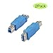 Seadream 2Pack USB 3.0 Type-A Female to B Male Extender Connection Adapter (2Pack USB 3.0 A/F to B/M)