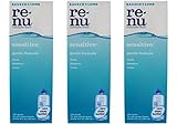 Renu Multi-Purpose Contact Lens Solution Sensitive Gentle Formula 4 Oz Travel Size (Pack Of 3)