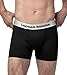 LAPASA Men's Boxer Briefs Cotton Stretch Bulge Pouch Trunk Underwear with Open Fly 4 Pack M03