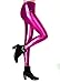 Diamond keep it Liquid Wet Look Shiny Metallic Stretch Leggings (M, Light Pink)