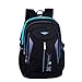 YST Waterproof Nylon Backpack School Students Lightweight Bookbag Travel Daypack Handbag for Both Girls & Boys (Blue)