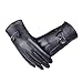 Lowpricenice (TM) Women Luxury Bowknot Winter leather Cashmere gloves Mitten (A)