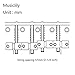 Musiclily Pro 57mm Brass Bridge Saddle Set for 4 String PB Precision Bass JB Jazz Bass Guitar