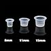 Yuelong 1000pcs Tattoo Ink Caps Cups 13MM Medium Disposable Pigment Cups Caps Plastic Microblading Ink Cups for Tattoo Ink Supplies
