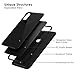 KADES Compatible for iPhone X Case Protective Tempered Glass Case with Premium Shockproof and Anti-Scratch Phone Case Compatible for Apple iPhone X - Black
