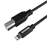 MIDI Cable Adapter, RVOKOMS Premium ix to Type-B Cable Compatible iPhone/iPad/iPod, 3.3ft USB 2.0 Interconnections Converter Midi Keyboard, Electronic Instruments, USB Microphone