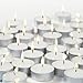 Waxations Unscented Tealight Candles (Set of 125), White