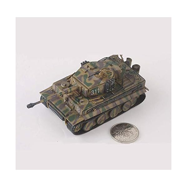 XHH Modell Einer Wagenlegierung im Maßstab 1:72, militärischer Panzerkampfwagen VI AUSF E Tiger I Modell der… – Bild 3
