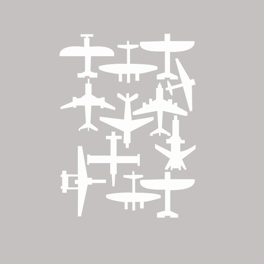 DIY Airplane Wall Sticker Decal for Children Nursery Room Decor - White