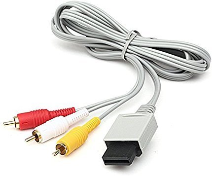 AV Cable for Wii Wii U, AV Cable Composite Retro Audio Video Standard Cord for Nintendo Wii Wii U - Thumbnail 3
