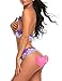 HOTOUCH Women's Strappy Lingerie Lace Babydoll Halter Bodysuit,Dark Voilet,Medium