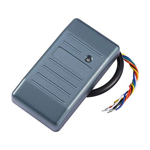 125KHz RFID Reader, Wiegand 26/34 Waterproof JS IC Card Reader Security RFID EM ID Card Reader ID Card Proximity Reader Contactless Access Control Reader