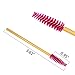 300 Pack Mascara Wands Bulk Disposable Eyelash Brushes for Extensions Upgrade Eye Lash Wand Makeup Tool Kit, Gold/Rose