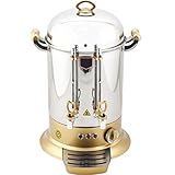 ADJUSTABLE TEMP CONTROL - 160 CUP - GOLD COLOR Double Compartment Commercial industrial Hotel Cafe Restaurant Catering Hot Water Tea Coffee Maker Brewer Brewing Machine Percolator Urn Dispenser 220V