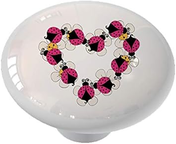 Ladybug Heart Drawer Cabinet Knob By Gotham Decor Amazon