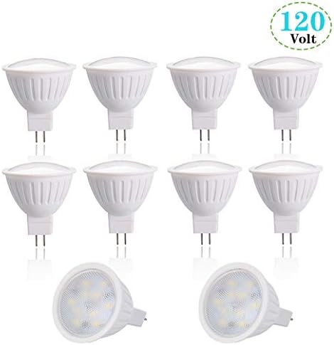 YMZM Dimmable MR16 GU5.3 LED Light Bulb 7W(65Watt Equivalent Halogen Bulbs) 700 lumen AC 120V Track Lighting Bulbs 5000K Daylight White Recessed Lighting Bulbs 120 Beam Angle (Pack of 10)