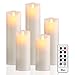 Aignis Flameless Candles, Battery Candles Set of 5 (H5 6