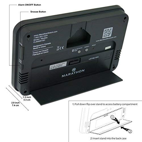 Marathon Bluetooth Controlled Designer Panoramic Wall Clock Self