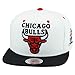 Mitchell & Ness Chicago Bulls Snapback Hat White/Black/1991 NBA Finals Patch