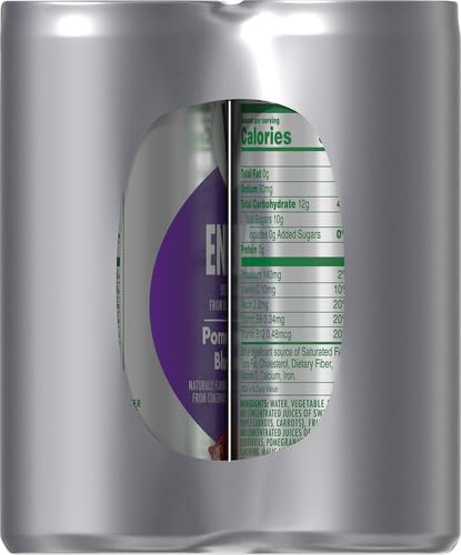 V8 +ENERGY POMEGRANATE BLUEBERRY JUICE ENERGY DRINK, 8 FL OZ CAN (6 PACK)