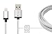 iOrange-E iPhone Charger Cord, Apple Certified 6.6ft (2M) Braided USB Sync Cable with Premium Aluminum Connectors for iPhone 6 6S Plus 5S 5C 5, iPad Air, iPad Mini 4 and iPod Nano 7th Gen, Full Silver