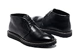 ECCO PLAIN TOE OXFORD BOOTS (43, Black)