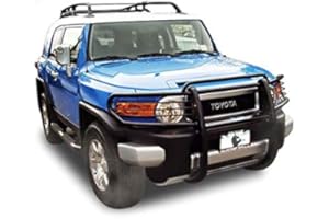 BLACK HORSE OFF ROAD Black Horse Grille brush Bumper Guard Modular Black Compatible with 2007-2014 Toyota FJ Cruiser-17A098600MA