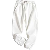 KISBINI Boys Cotton Sweatpants Sweats Athletic Pants Joggers for Children