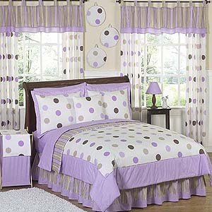 Sweet Jojo Designs Purple Polka Dot Fabric Memory/Memo Photo Bulletin Board for Mod Dots Collection