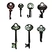 Advantus Metal Word Keys by Tim Holtz Idea-ology, 7 Keys per Pack, Various sizes, Antique Finishes, TH92680