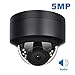 Anpviz 5MP PoE IP Dome Camera with Audio/Microphone, Indoor Outdoor Security Camera Night Vision, Weatherproof IP66 Wide Angle 2.8mm Lens,Motion Detection Alert 24/7 Recording(IPC-D250B-S) Black