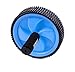 GYMENIST Abdominal Exercise Ab Wheel Roller with Foam Handles, Great Grip, Double Wheels, Top Professional Quality (Blue)