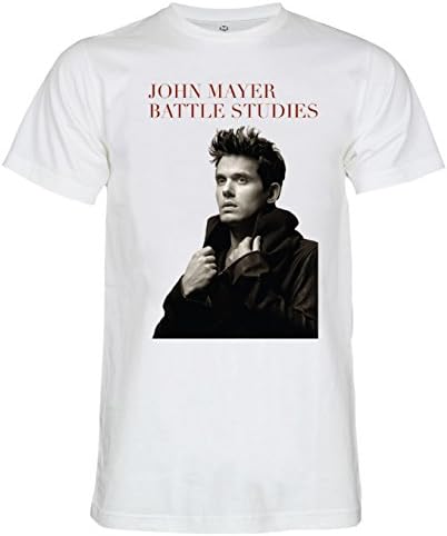 Topfusion John Mayer Battle Studies Rock Music Unisex T-Shirt XL White