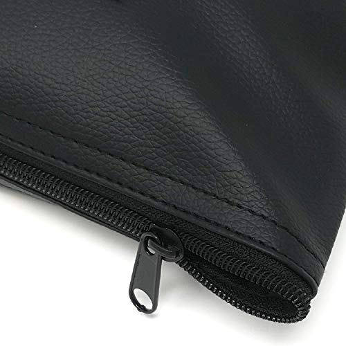 Money Bank Deposit Bag with Zipper | 11x6 inch | Durable Leatherette Money Cash Coin Check Wallet Pouch for Men & Women with Framed ID Window and Blank Card | by GIDABRAND (5) - Thumbnail 2