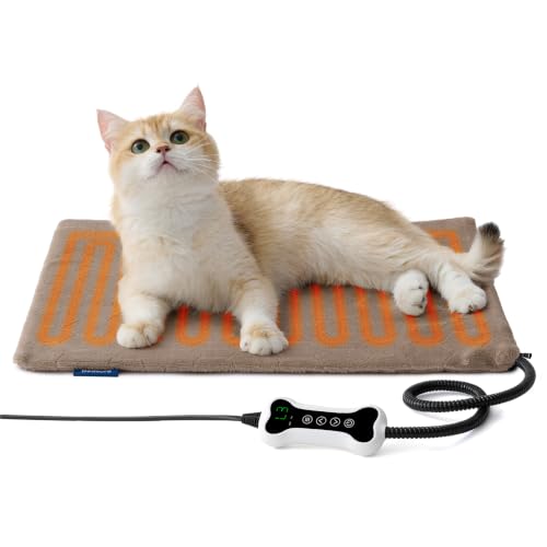 Bedsure Heated Cat Bed Adjustable Temperature Cat