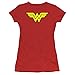 Popfunk Classic Wonder Woman Classic Logo Juniors Teen Girls T Shirt & Stickers