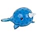Narwhal Shaped Squishies | Blue Narwhal Squeezy Beads (12 PCK)