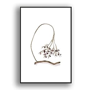 Framed Canvas Wall Art for Living Room, Bedroom Leaves Canvas Prints for Modern Home Decoration Ready to Hang - 16"x24" inches
