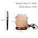 Hymilian Sea Salt Lamp - Himalayan Pink Rose Hand Carved Glow Rock Salt Lamps With Wood Base Included USB Electric Wire & Multi Color Changing LED Light - Mini Air Purifier For Office Home Hotel Yoga