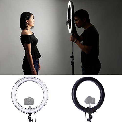 Neewer-Camera-Photo-Studio-18Outer-14Inner-600W-5500K-Dimmable-Ring-Fluorescent-Flash-Light-with-756ft190cm-Light-Stand-for-PortraitFashion-Photography-and-Video-Shooting