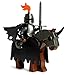 Lego Evil Death Knight (Dark Templar) - Halloween Castle Kingdoms Minifigure with Armored Horse