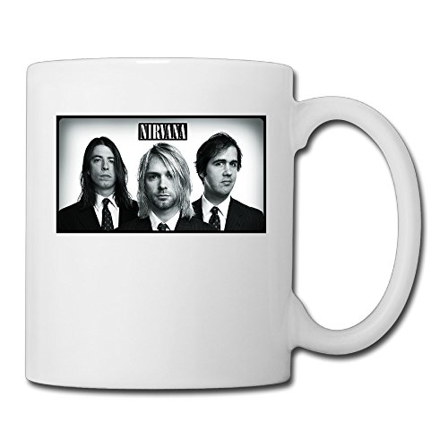 Cool Nirvana Rock Band Music Ceramic Coffee Mug, Tea Cup | Best Gift
For Men, Women And Kids - 13.5 Oz, White