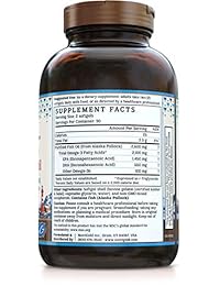 NutriGold Omega-3 Gold Suplemento de aceite de pescado de triple potencia, 0.0740 oz, 180 píldoras...